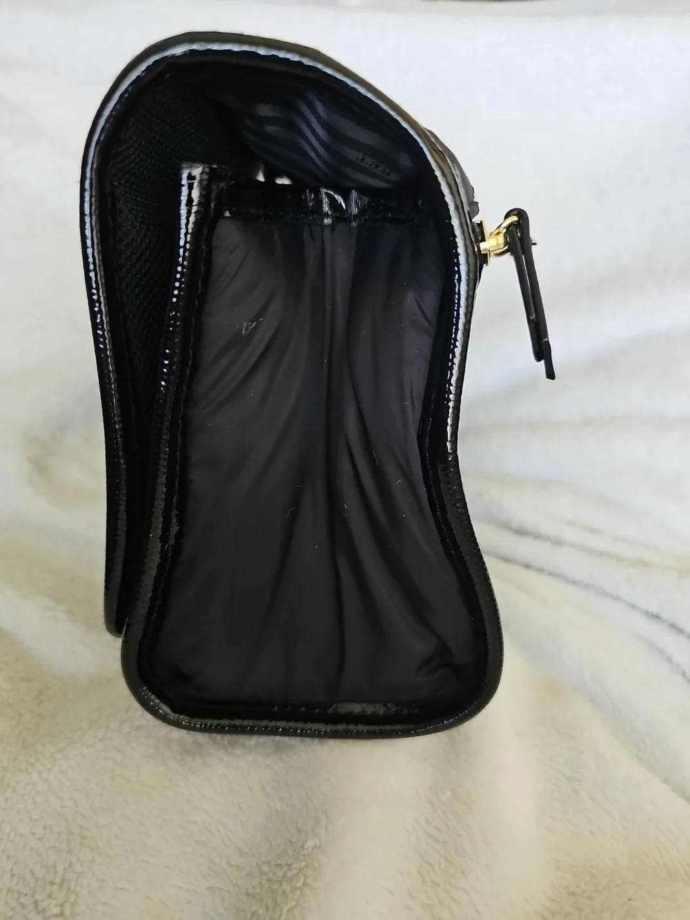 Victoria’s Secret Black Quilted Hanging Travel Toiletry Bag Organizer
